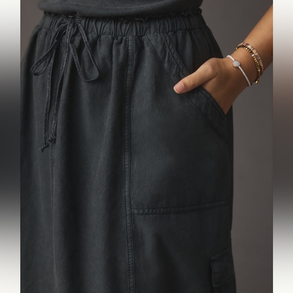 Daily Practice by Anthropologie Be Bold Racerback Twofer Dress in “Washed Black” - Picture 8 of 15